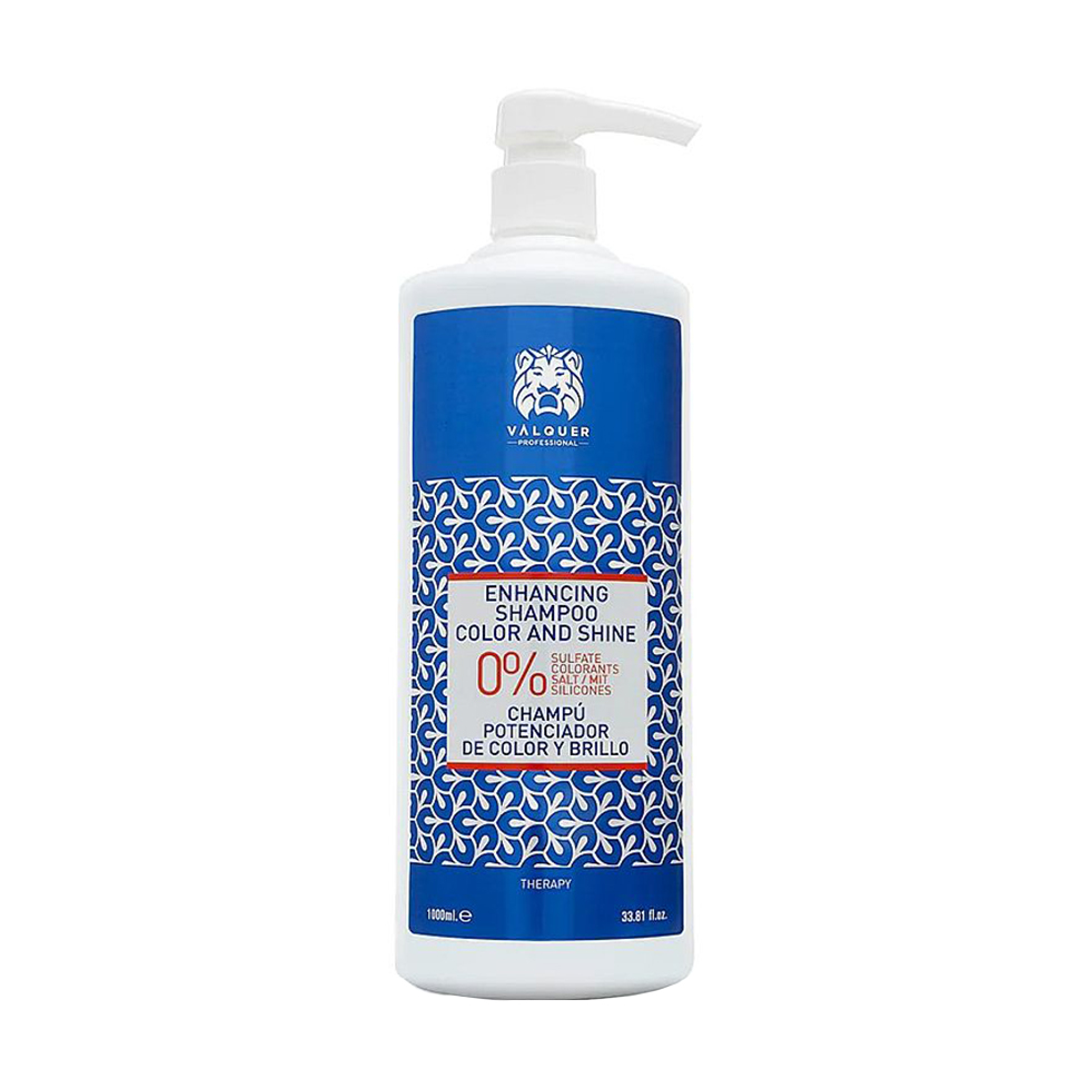 Безсульфатний шампунь Valquer Enhamcing Color And Shine Shampoo для фарбованого волосся, 1 л